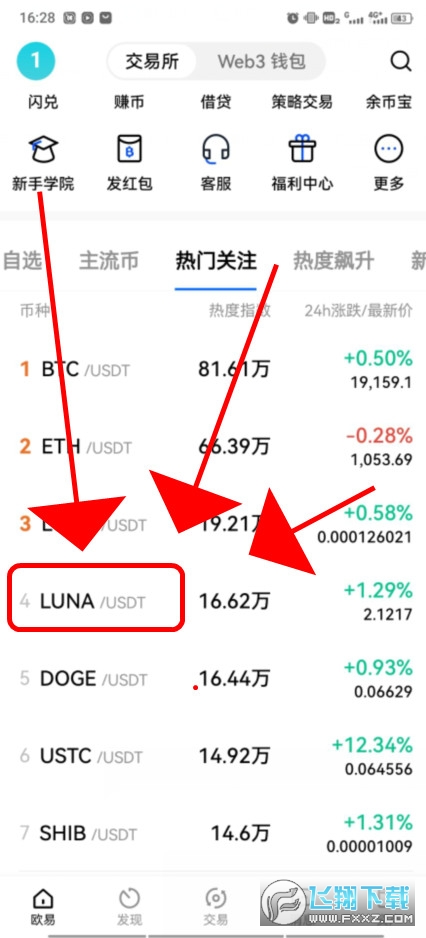 欧易交易所可购买luna币