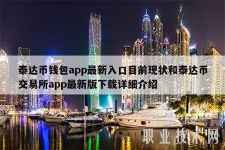 泰达币钱包app最新入口目前现状和泰达币交易所app最新版详细介绍